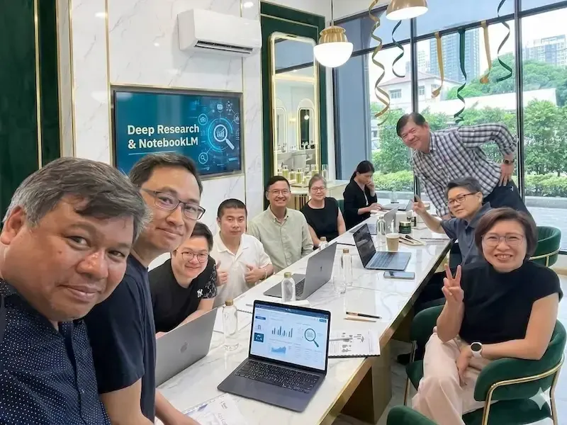 ภาพบรรยากาศอบรมคอร์ส Gemini Deep Research & NotebookLM รุ่น 3