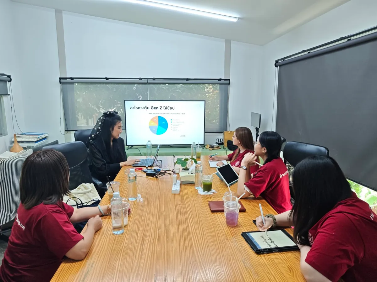 ภาพอบรมภายในคอร์ส TikTok โรงเรียนสอนภาษาจีนฝานหรง