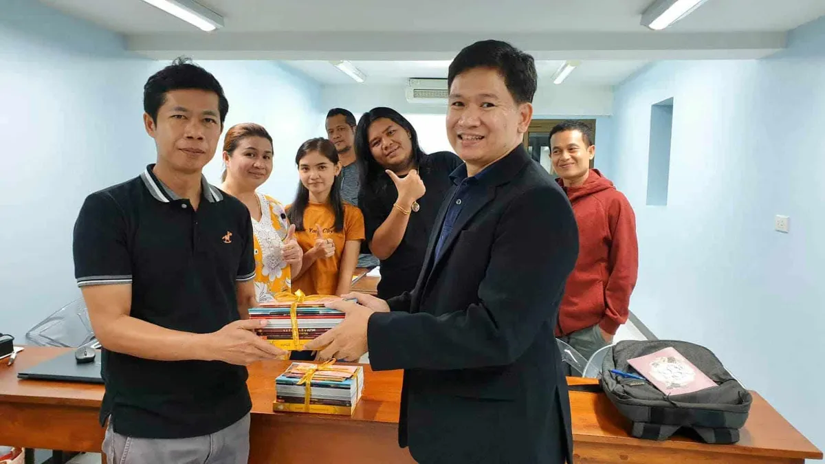 ภาพบรรยากาศอบรมหลักสูตร LINE OA ณ สำนักพิมพ์เลี่ยงเชียง เพียรเพื่อพุทธศาสน์