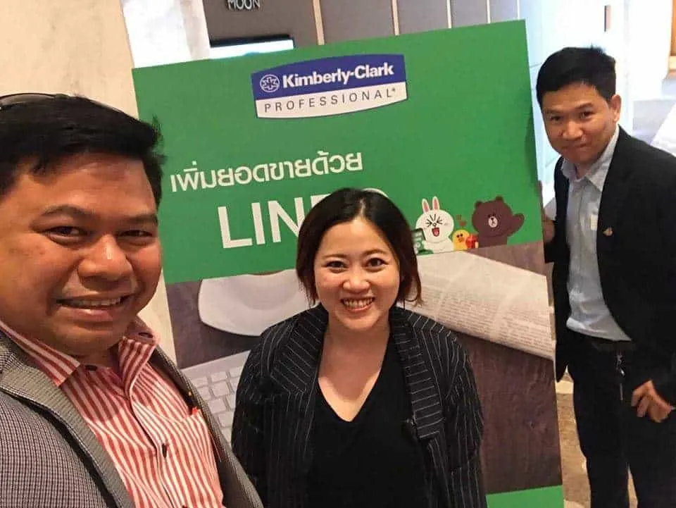 เพิ่มยอดขายด้วย LINE@ Kimberly Clark