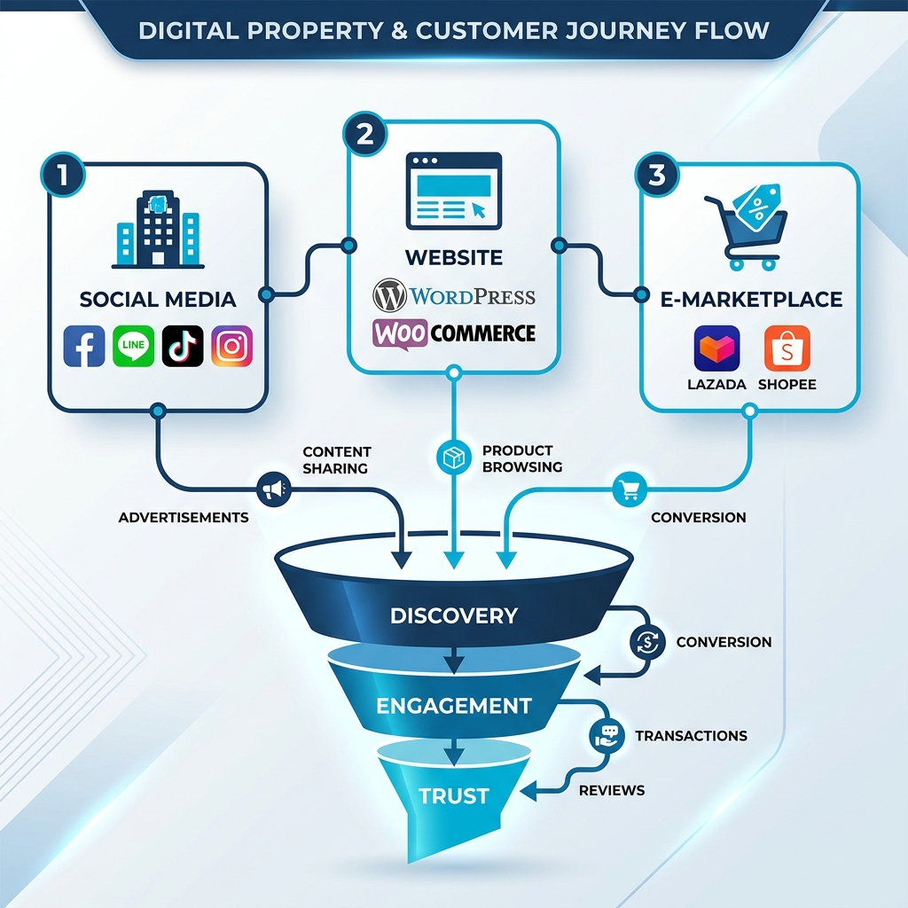 Digital Property & Omnichannel Customer Journey Flow