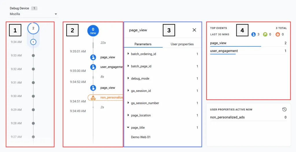 วิธีใช้ DebugView ใน Google Analytics 4 - รูปที่ 4