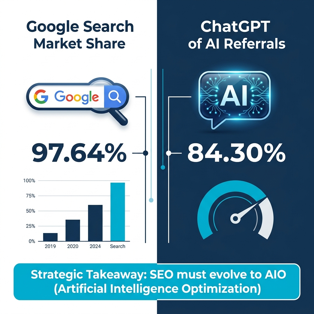 Google Search vs ChatGPT AI Referrals 2026