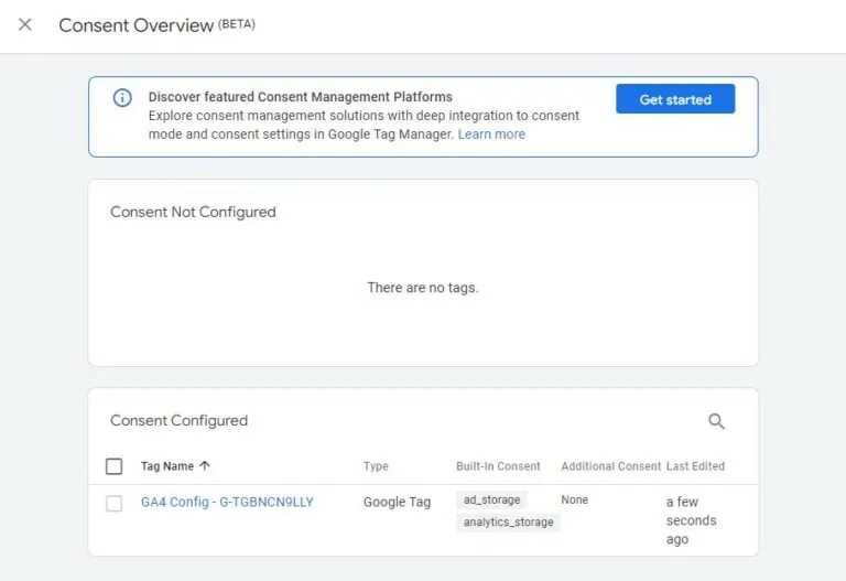 การตั้งค่าโหมดความยินยอมใน Google Analytics - รูปที่ 12